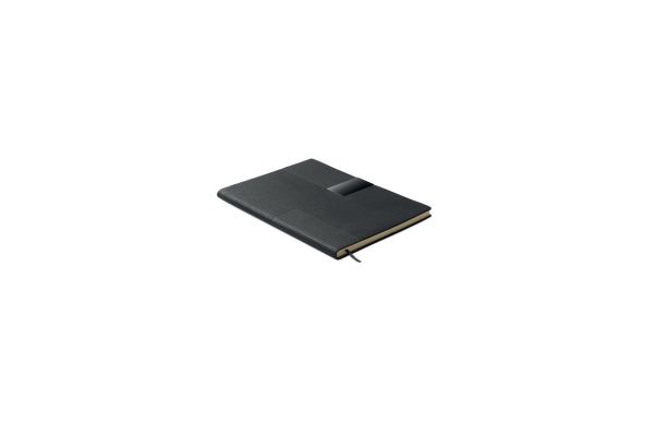 TREZE DIN A5 Notizbuch PU, schwarz