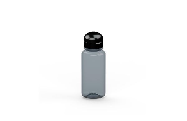 Trinkflasche "Sports", 400 ml, recycled PET, grau/schwarz