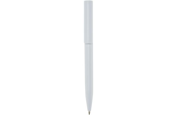 Unix Kugelschreiber aus recyceltem Kunststoff (blaue Mine), weiss