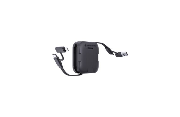 urban vitamin san jose 100w-halter mit einziehbarem kabel schwarz