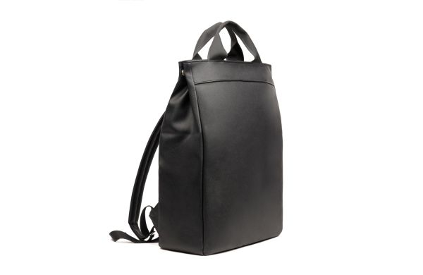 VINGA Bermond Rucksack aus RCS recyceltem PU/schwarz