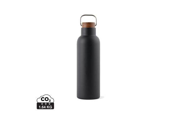 VINGA Ciro RCS recycelte Vakuumflasche 800ml, schwarz