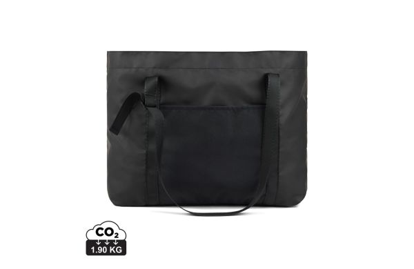 VINGA Livorno Maxi-Tasche aus GRS recyceltem Polyester, schwarz