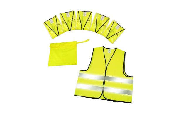 Warnweste "Standard" 5er Set im Etui, gelb