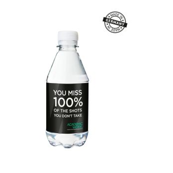 PromoWater - Mineralwasser, Hergestellt in Deutschland - Eco Papier-Etikett