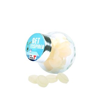 Mini Bonbonglas, Doming-Etikett