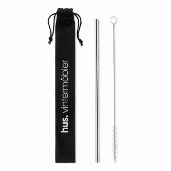 COLD STRAW Edelstahl Trinkhalme-Set
