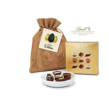 Geschenkset: Oster Kostbarkeiten - 9 Mini Pralinés Gold