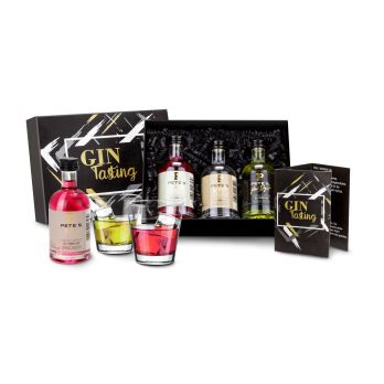 Geschenkset: Gin-Tasting, 3 exklusive Gin-Sorten