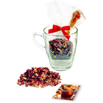 Weihnachts-Teeglas