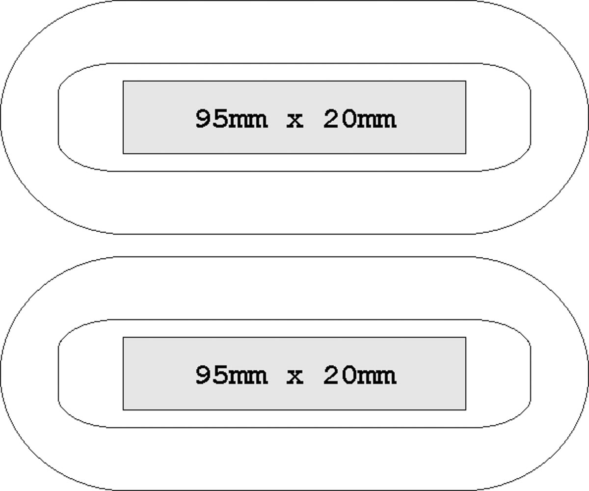 oben und unten (9,5x2 cm)