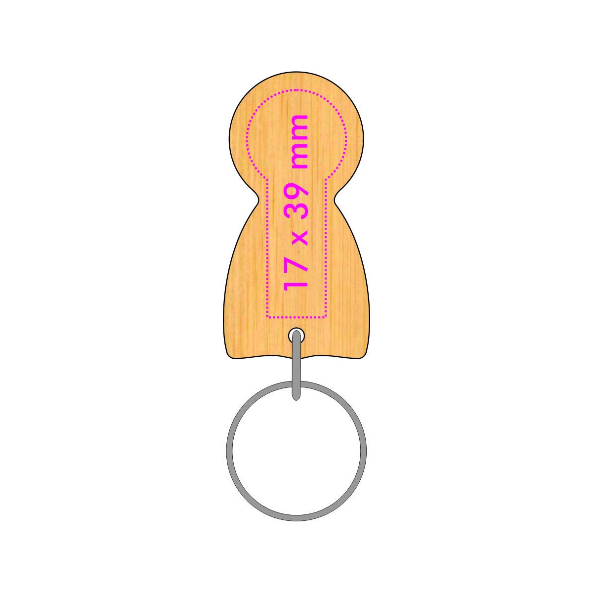 Rückseite (0,8 x 3,7 cm)