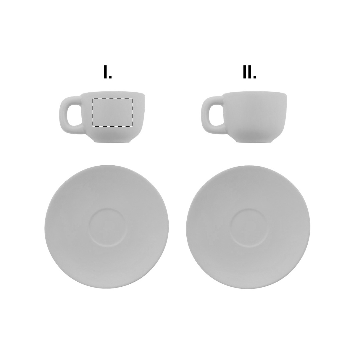 Tasse 1 - für Linkshänder (3 x 2 cm)