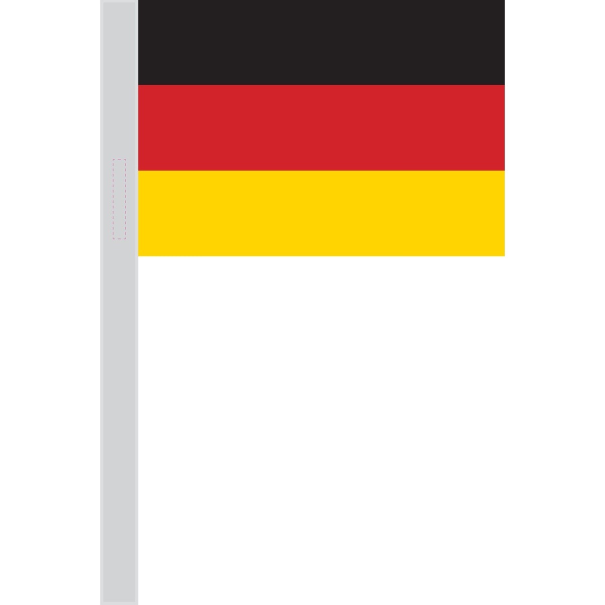 auf zweites Fahnenstangen-Segment (130 x 20 mm)