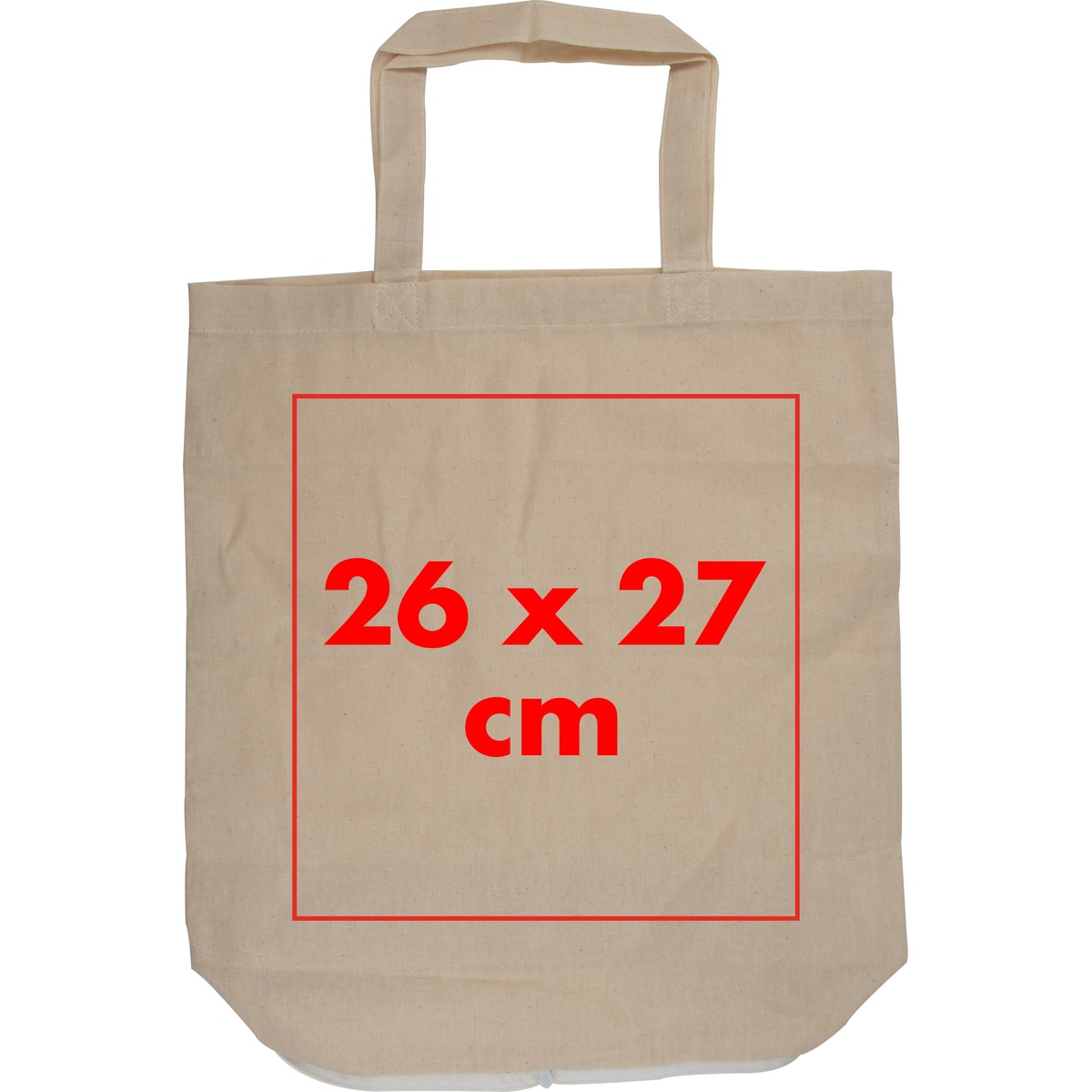 Auf die Tasche/Beutel (26 x 27 cm)