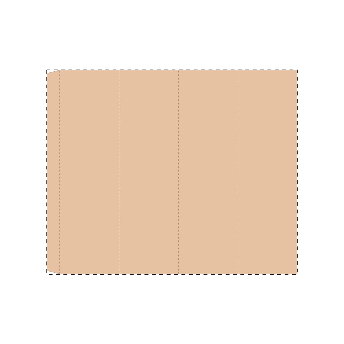 Maßgefertigte Kraft-Papierbanderole (322 x 264 mm)