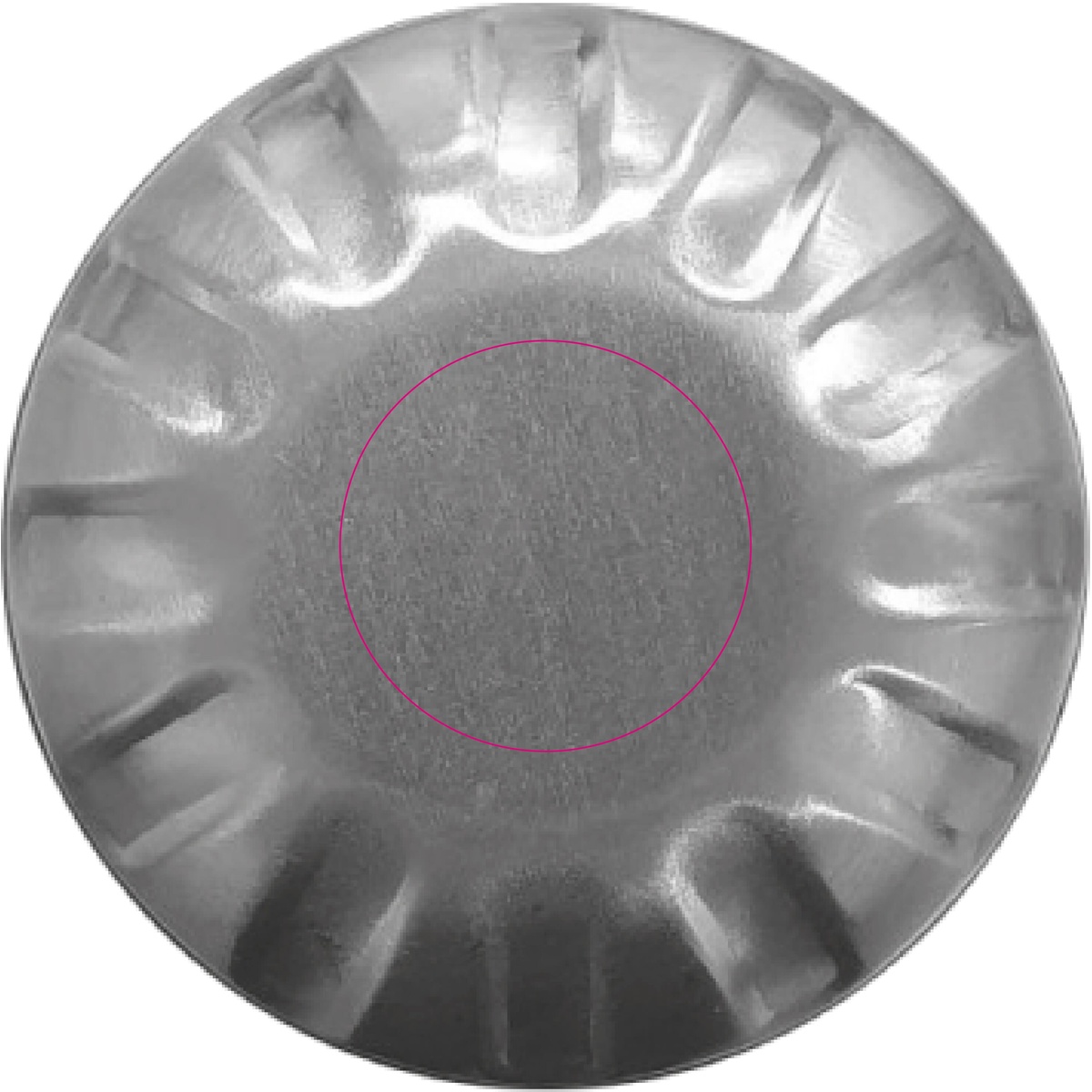 Auf der Kappe (Ø 17 mm)