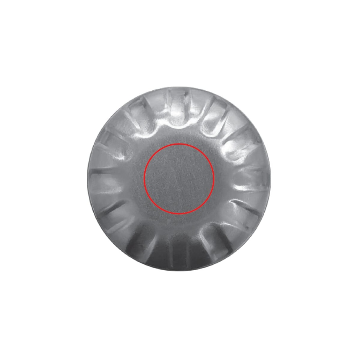 Auf der Kappe (Ø 17 mm)