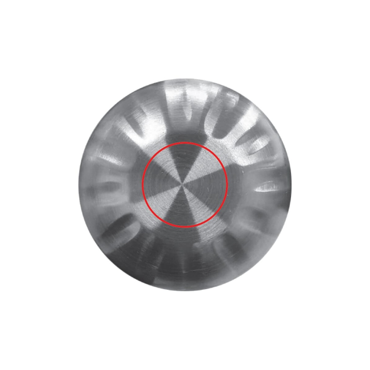 Auf der Kappe (Ø 17 mm)