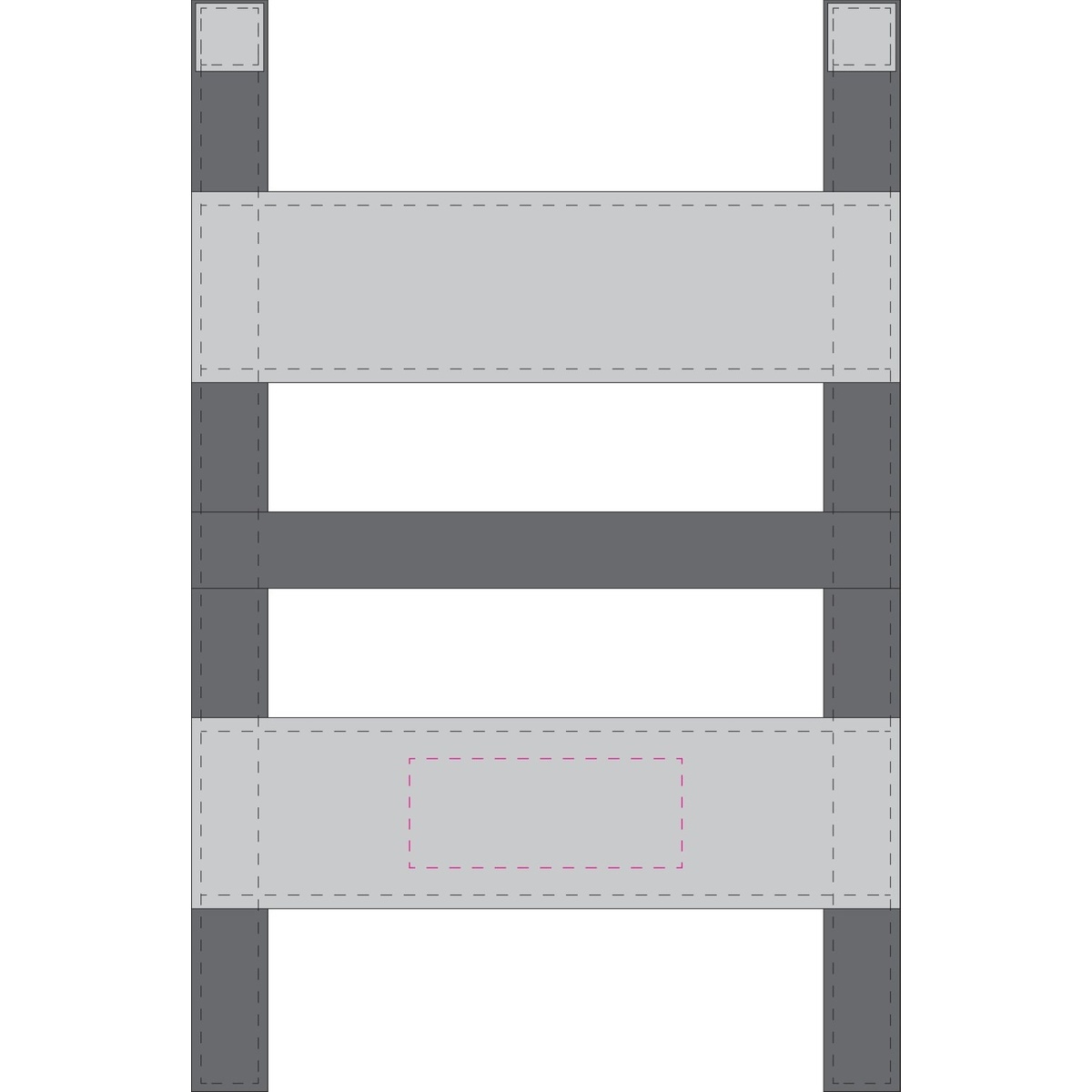 auf Werbefeld Einband (40 x 120 mm)