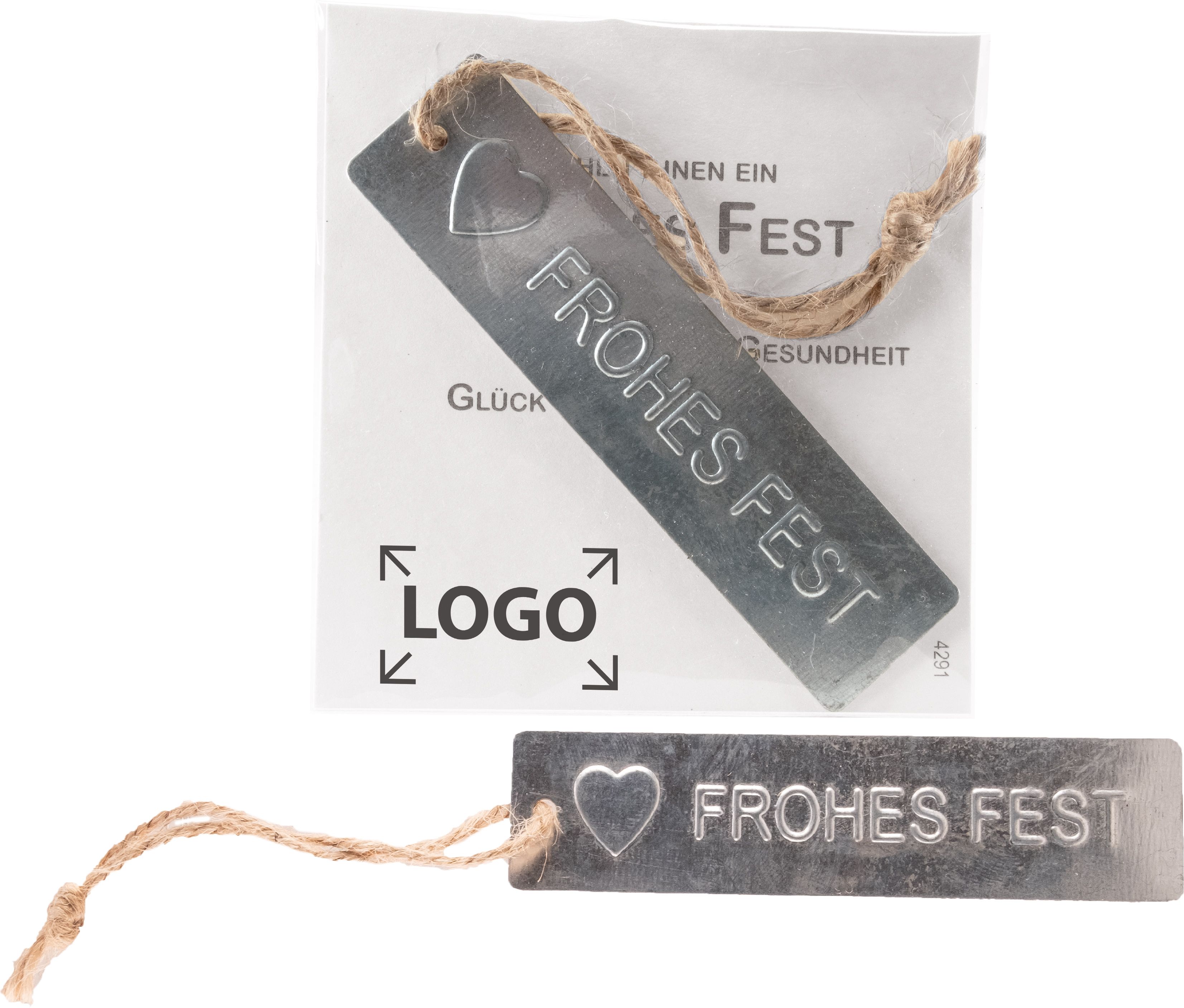 auf die Karte (7,6 x 8,0 cm)