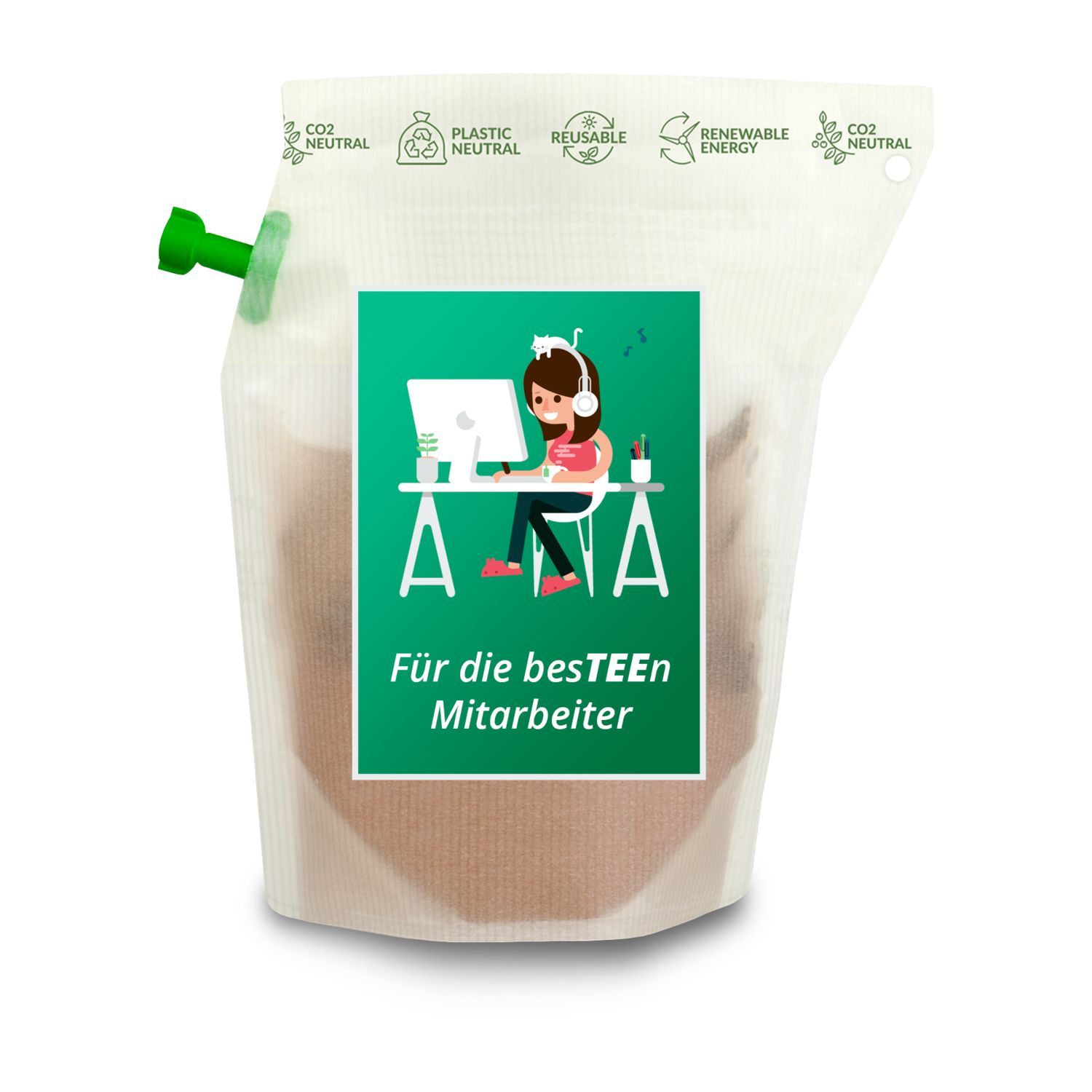 Werbeanbringung auf dem Beutel (8 x 11,1 cm (inkl. Beschnitt))