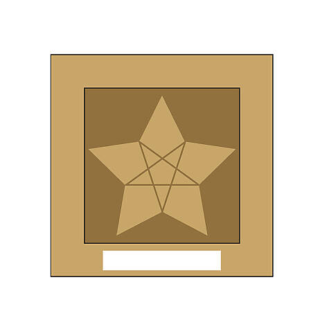 Schachtel-Deckel (8  x 8 cm)