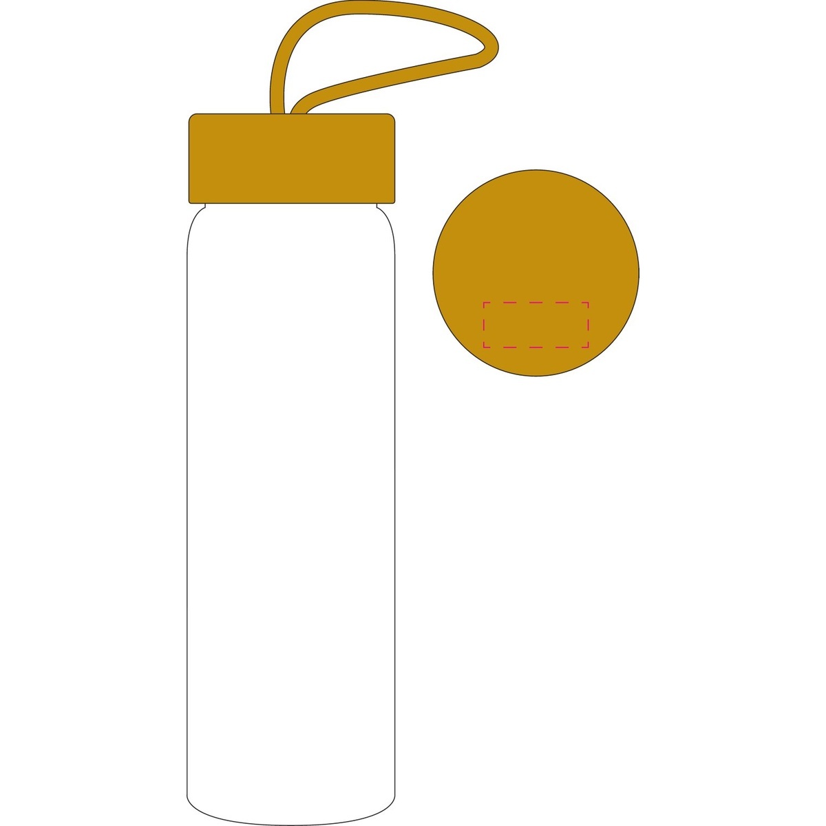 auf Deckel (15 x 35 mm)