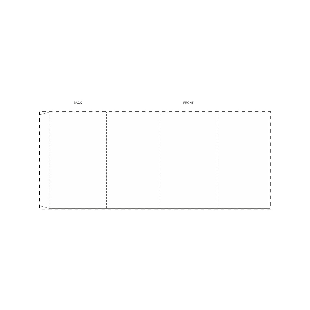 Maßgefertigte Papierbanderole (395 x 165 mm)