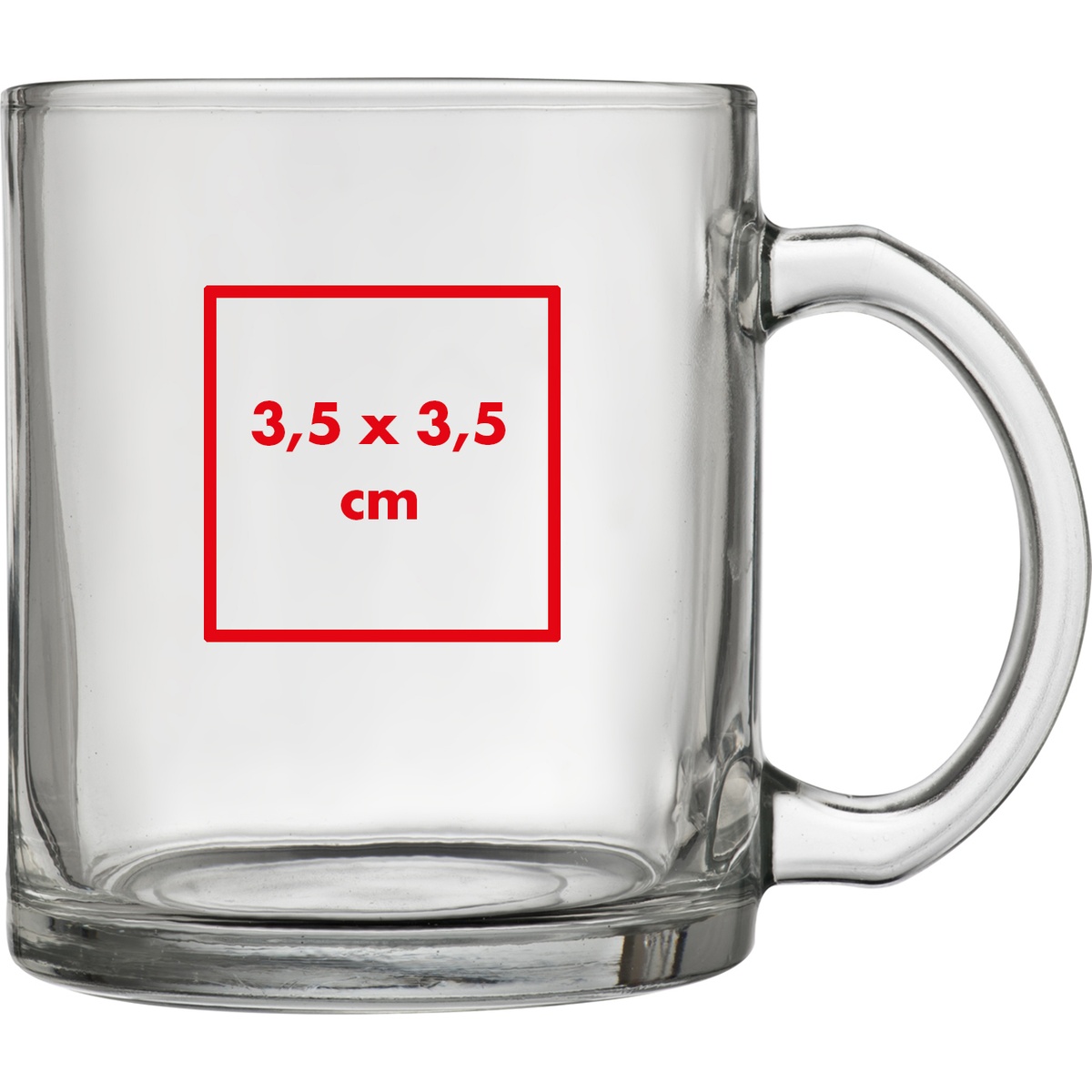 Auf dem Becher (3,5 x 3,5 cm)