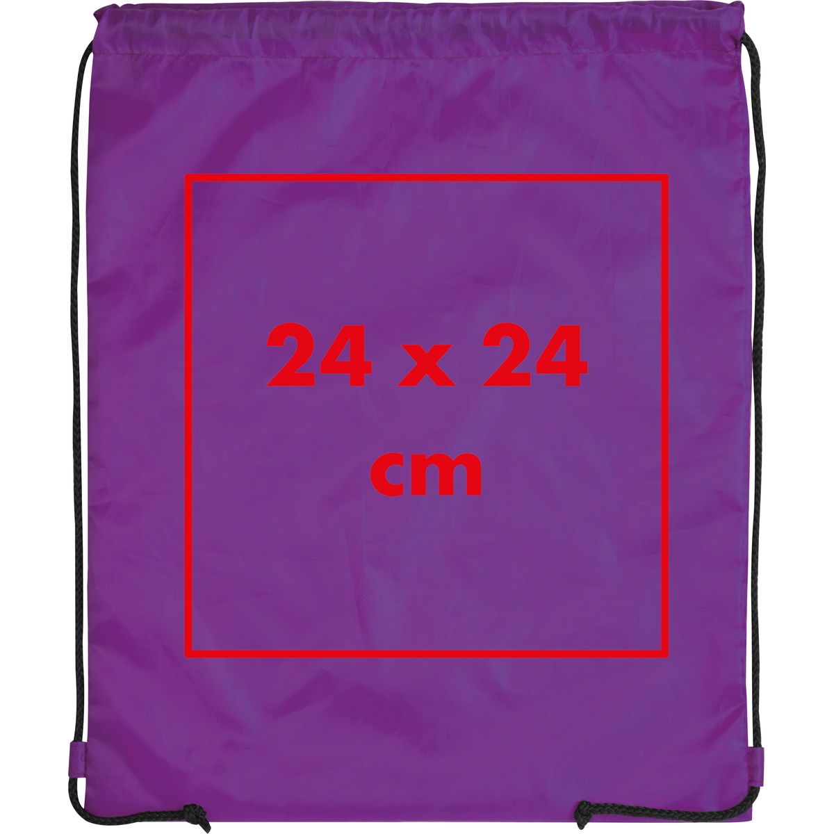 Auf die Tasche/Beutel (24 x 24 cm)