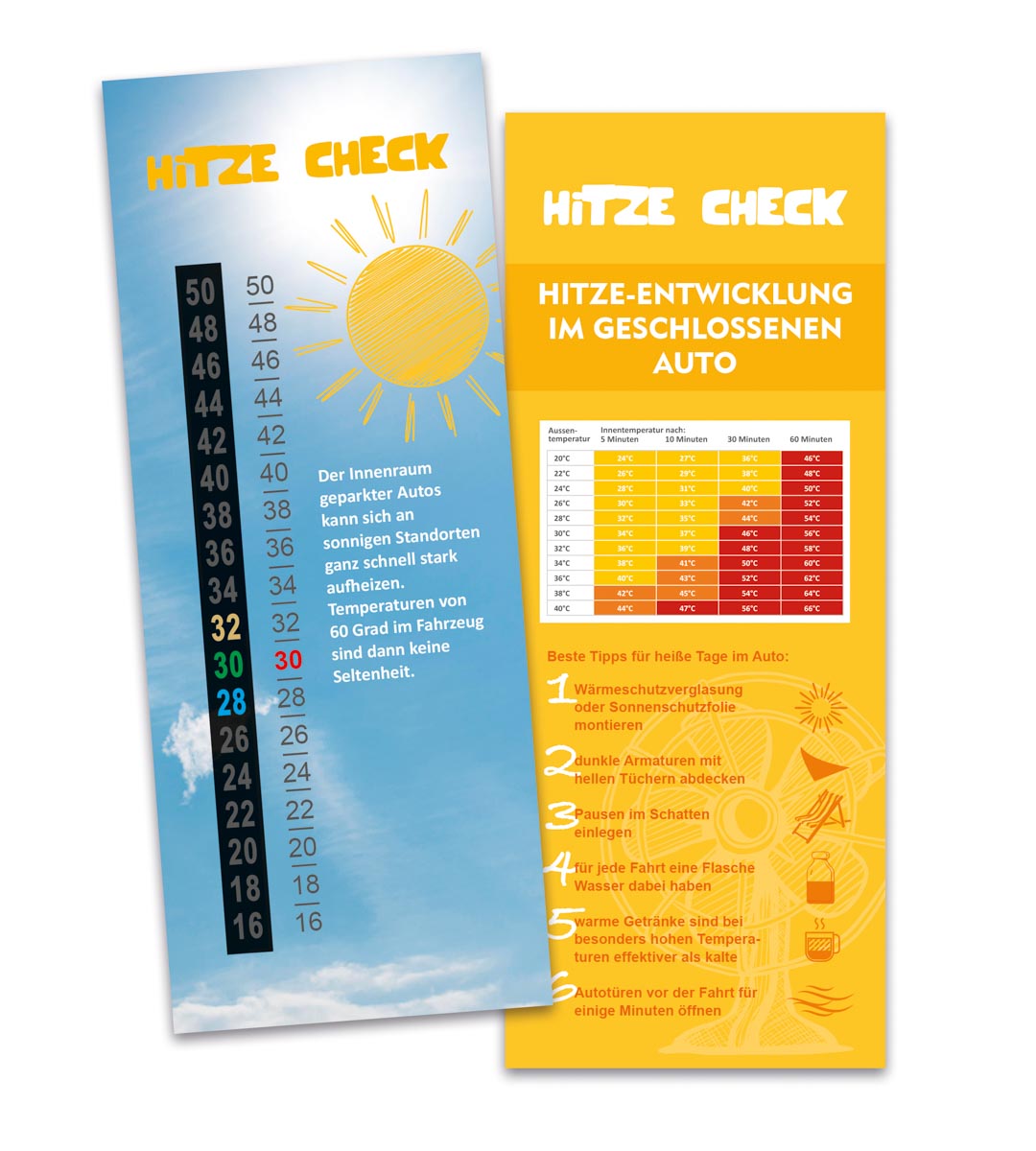 Beidseitig (6 x 16 cm )