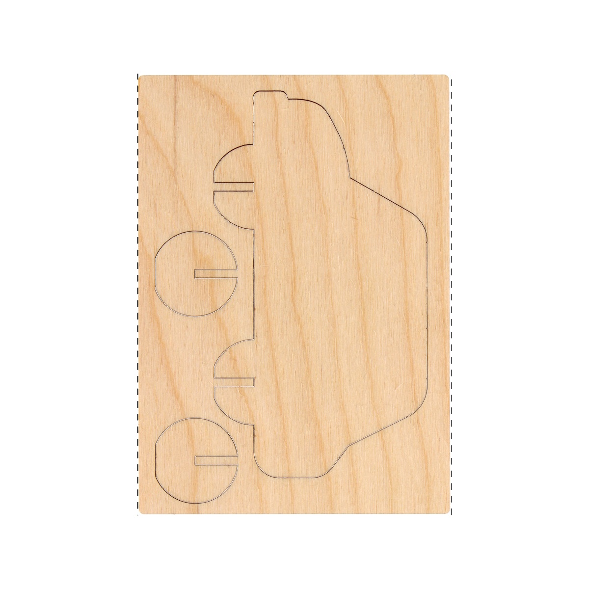 Holzteil - vorne (100 x 143 mm)