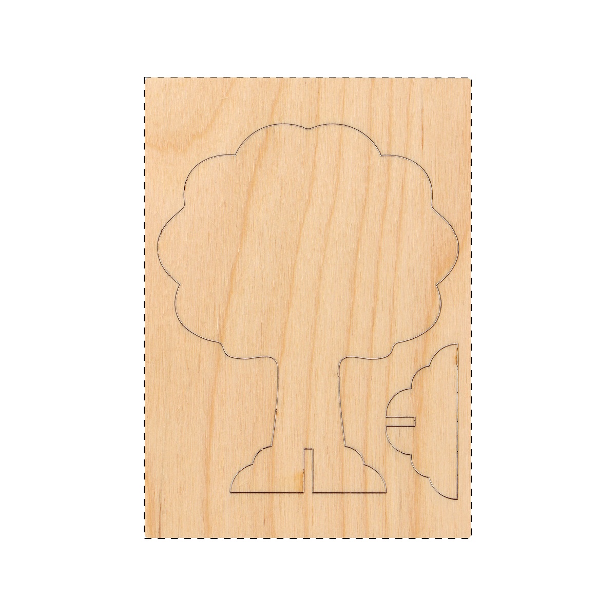 Holzteil - vorne (100 x 143 mm)