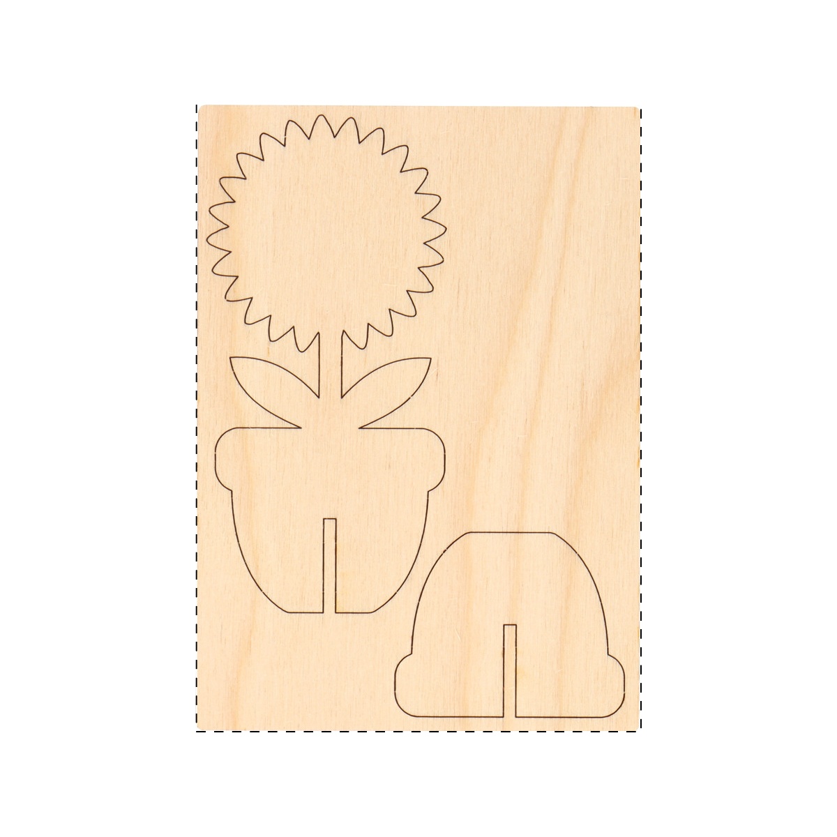 Holzteil - vorne (100 x 143 mm)