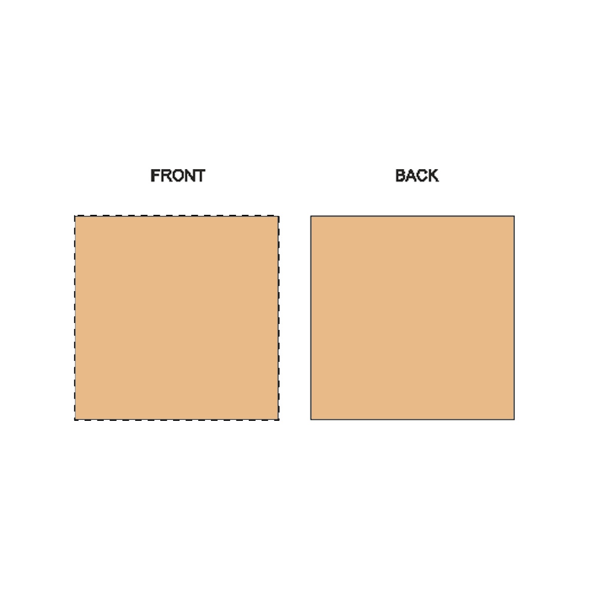 Vorderseite (6,4 x 6,4 cm)