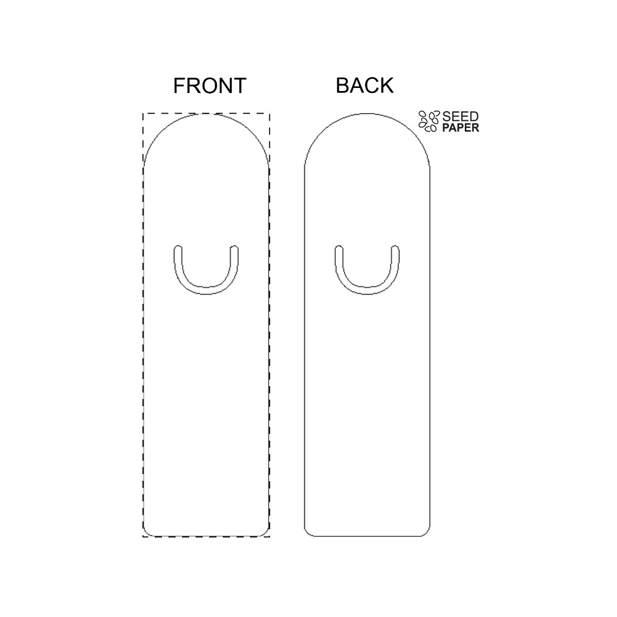 Vorderseite (5,2 x 17,5 cm)