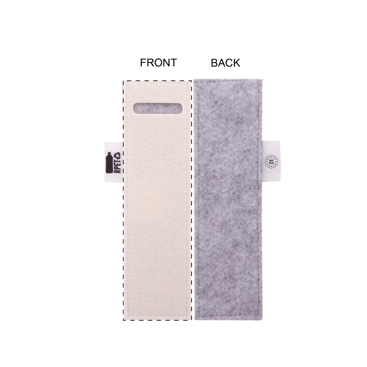 Vorderseite (5 x 17,5 cm)