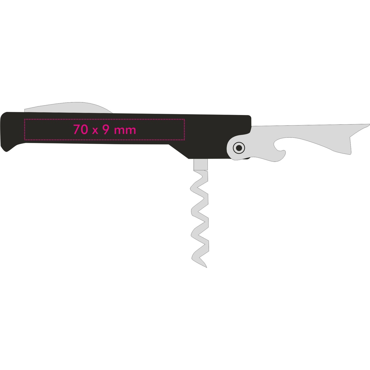 Vorderseite (7 x 0,9 cm)