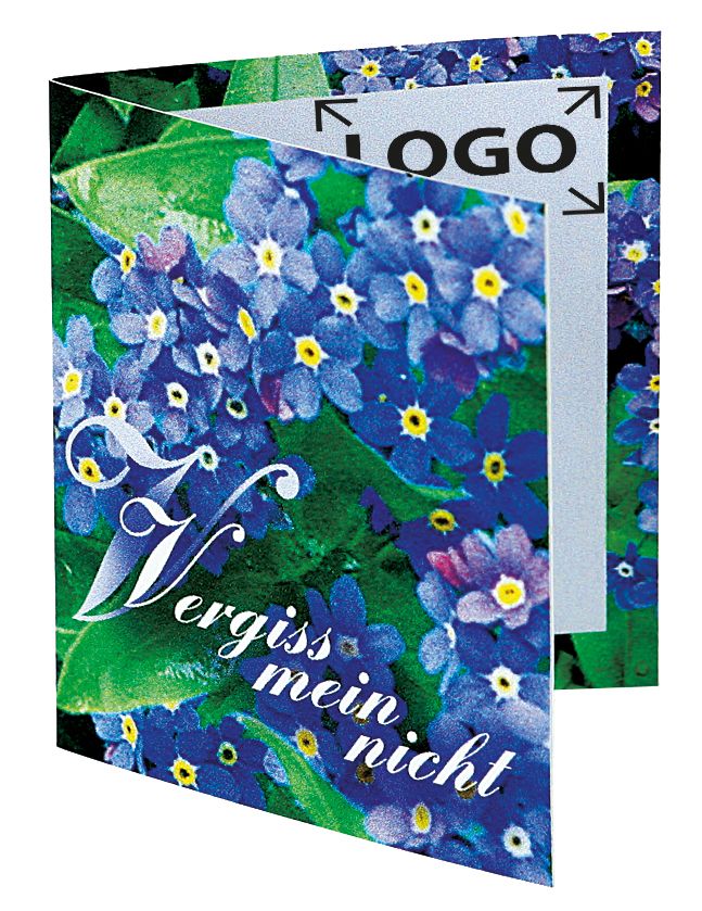 auf die Karte (14,0 x 8,0 cm)