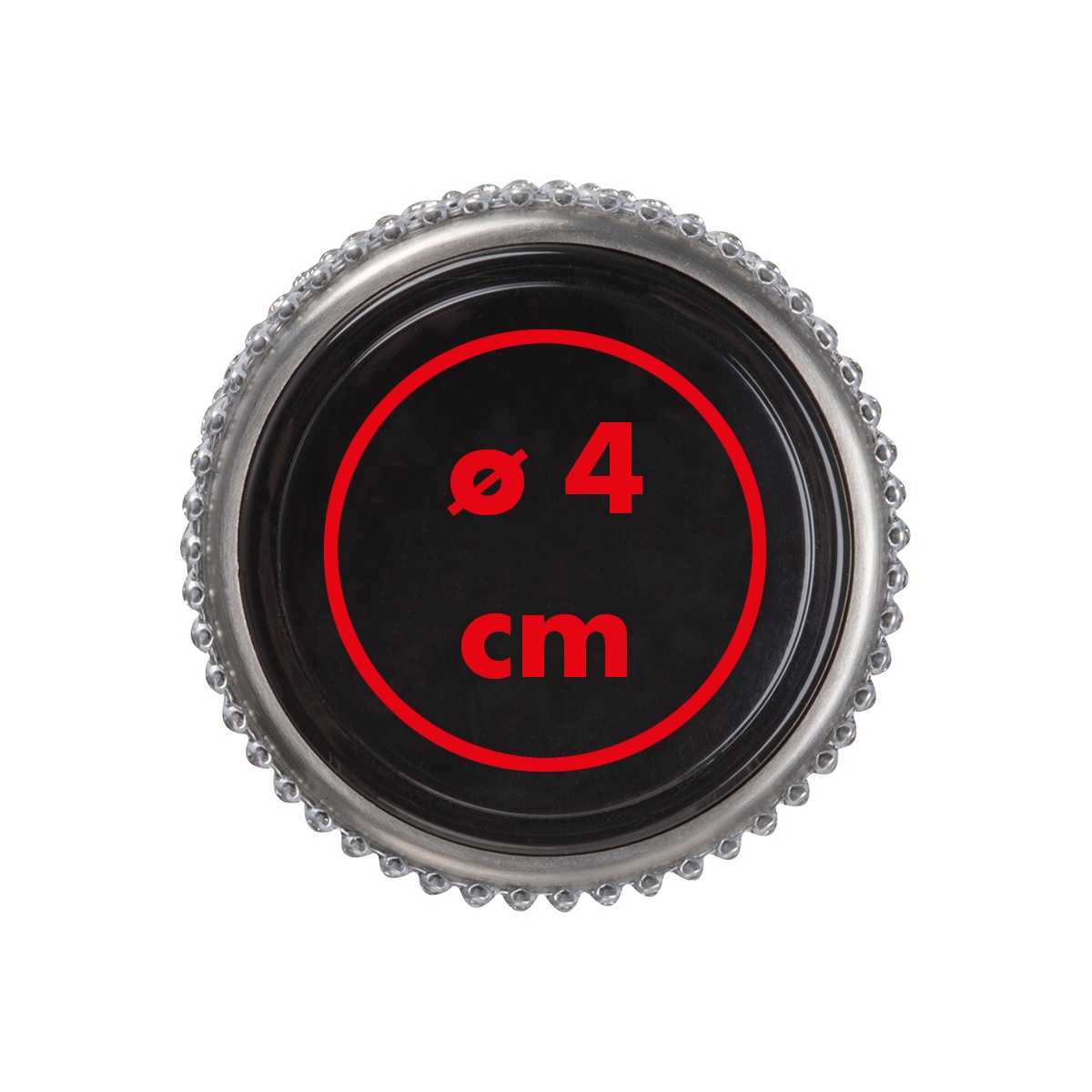 Auf dem Deckel (ø 4 cm)
