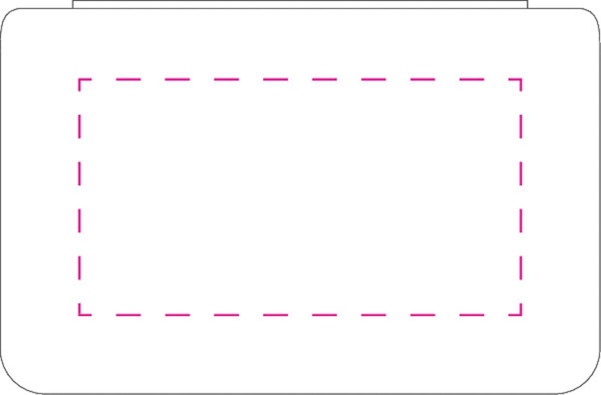 mittig Rückseite (7,5x4 cm)