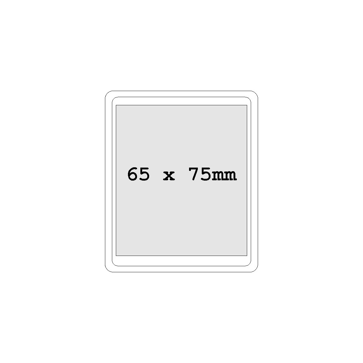 hinten (75 x 65 mm)