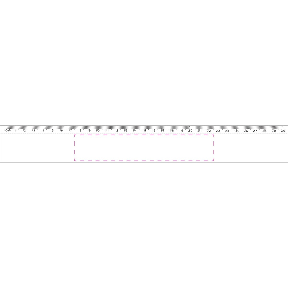 mittig (28 x 150 mm)