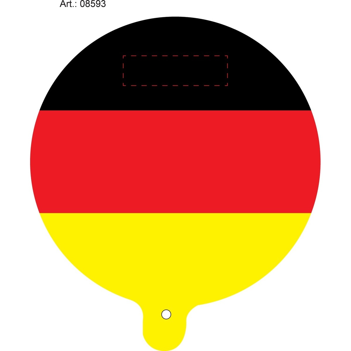 auf schwarzen Streifen (20 x 70 mm)