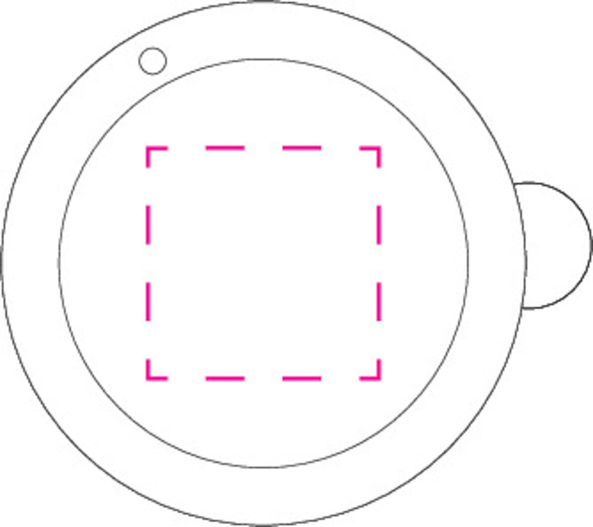 mittig (2,2x2,2 cm)