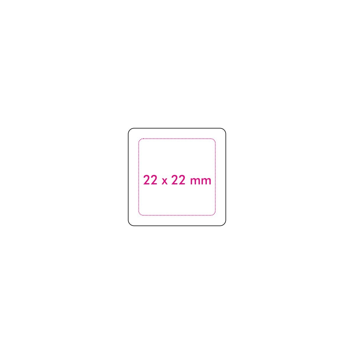 Vorderseite (2,2 x 2,2 cm)