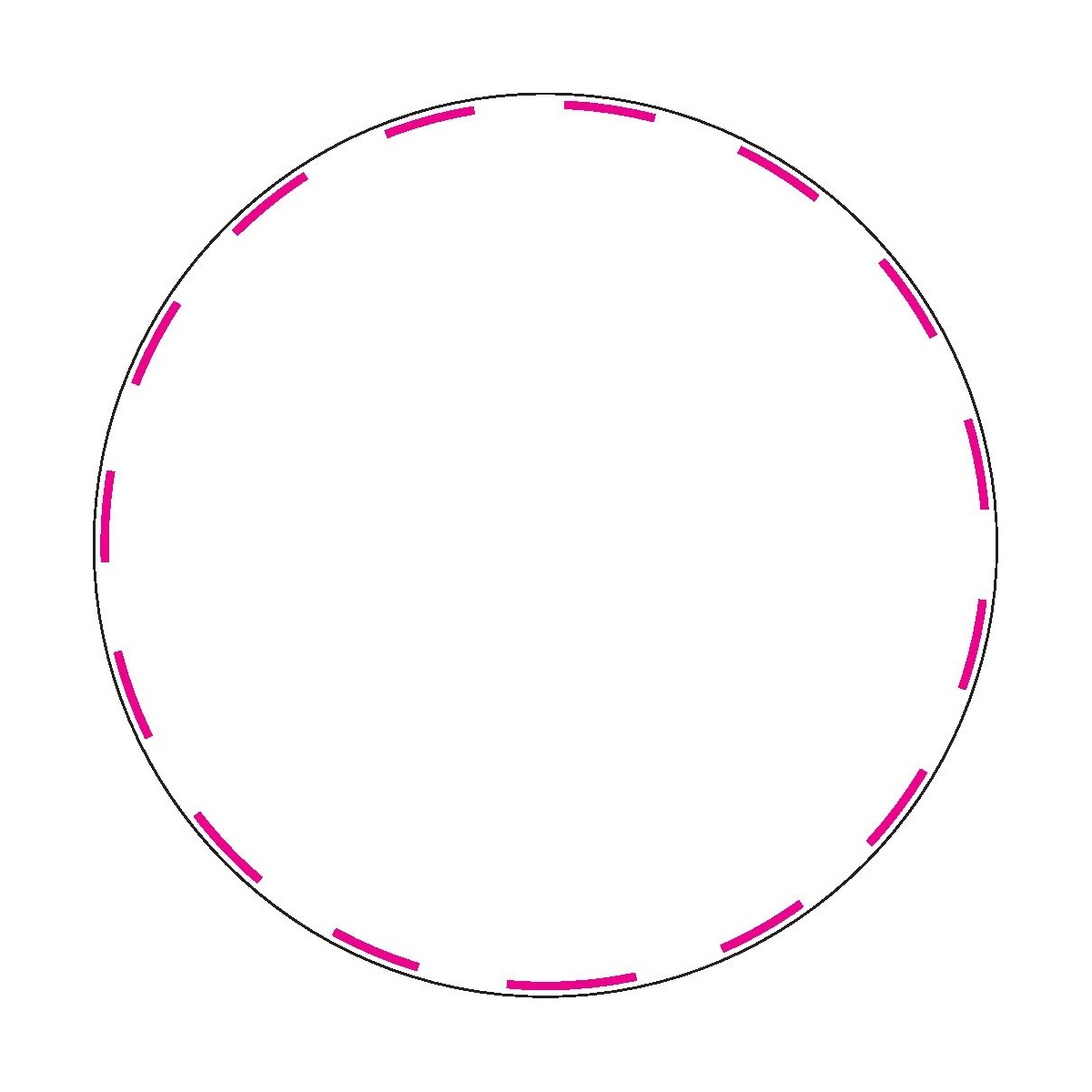 mittig auf Oberseite (Ø 42 mm)