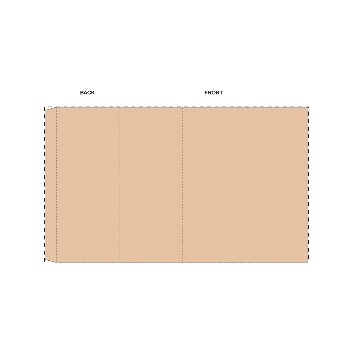 Maßgefertigte Kraft-Papierbanderole (306 x 180 mm)
