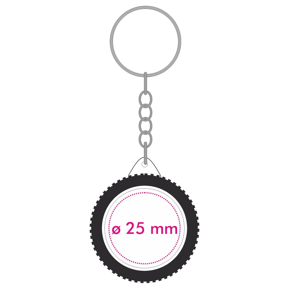 Rückseite (ø 2,5 cm)